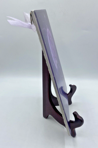 Piastrella fata petalo luna Jessica Galbreth 8x10 ceramica da appendere fantasia viola - Foto 3 di 18