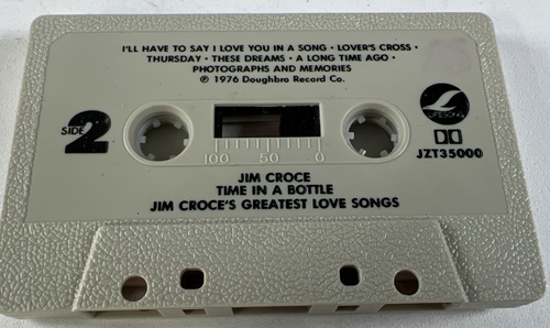 Jim Croce Time in a Bottle Cassette 1976 JZT 35000 - Picture 3 of 5