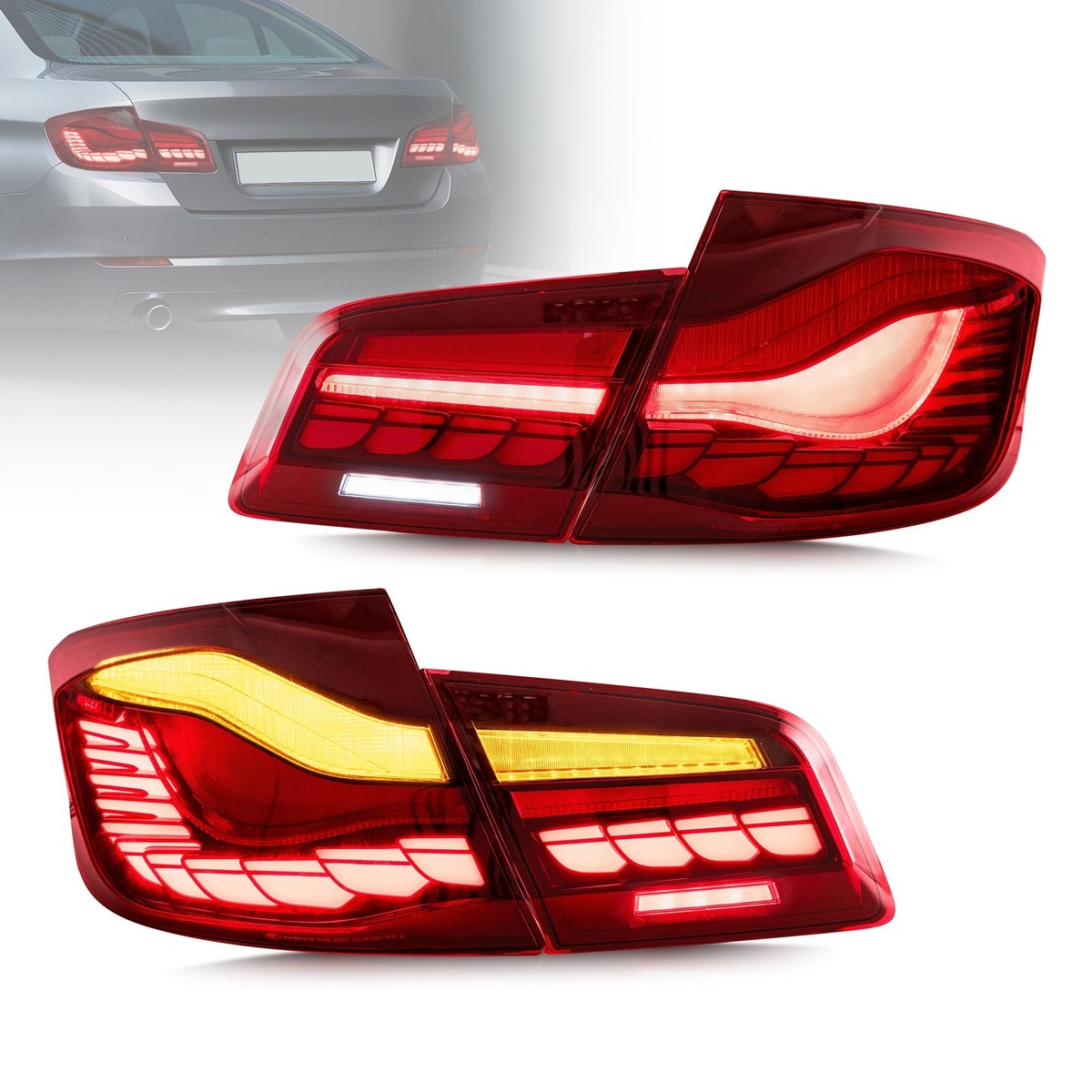 最終値下げ　BMW F10 全年式　LEDテールランプ　シーケンシャル　美品 楽天市場】全2色 BMW 5シルーズ F10 F18 2011-2017年 専用