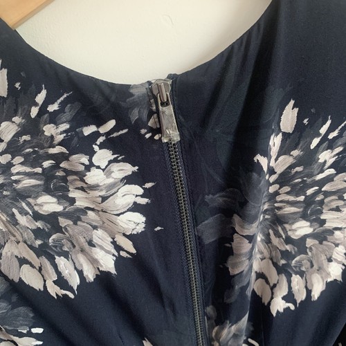 Whistles Silk Blend Dress Bodycon Wrap Waist Long Sleeves Floral UK 10 - Picture 6 of 16