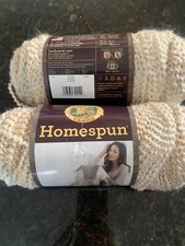 Yarn Lion Brand Homespun Bulky Yarn PEARLS 2 skeins NEW
