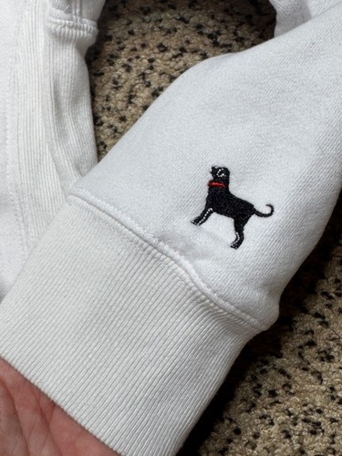 The Black Dog Heavyweight Classic Collection White Hoodie, Size Kids Medium - Picture 3 of 8