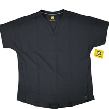 Wonderwink Scrub Top 6228 Pewter Mandarin Dolman Neck