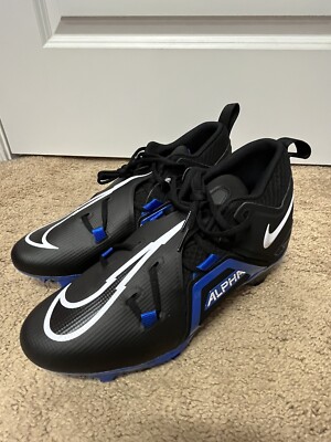 Nike Alpha Menace Pro 3 Football Cleats Black Blue CT6649  display picture 1