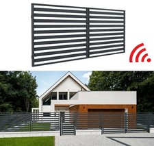 Doppelflügeltor Einfahrtstor Hoftor1,5 x 3m 3,5m Metalltor Modern Antrieb