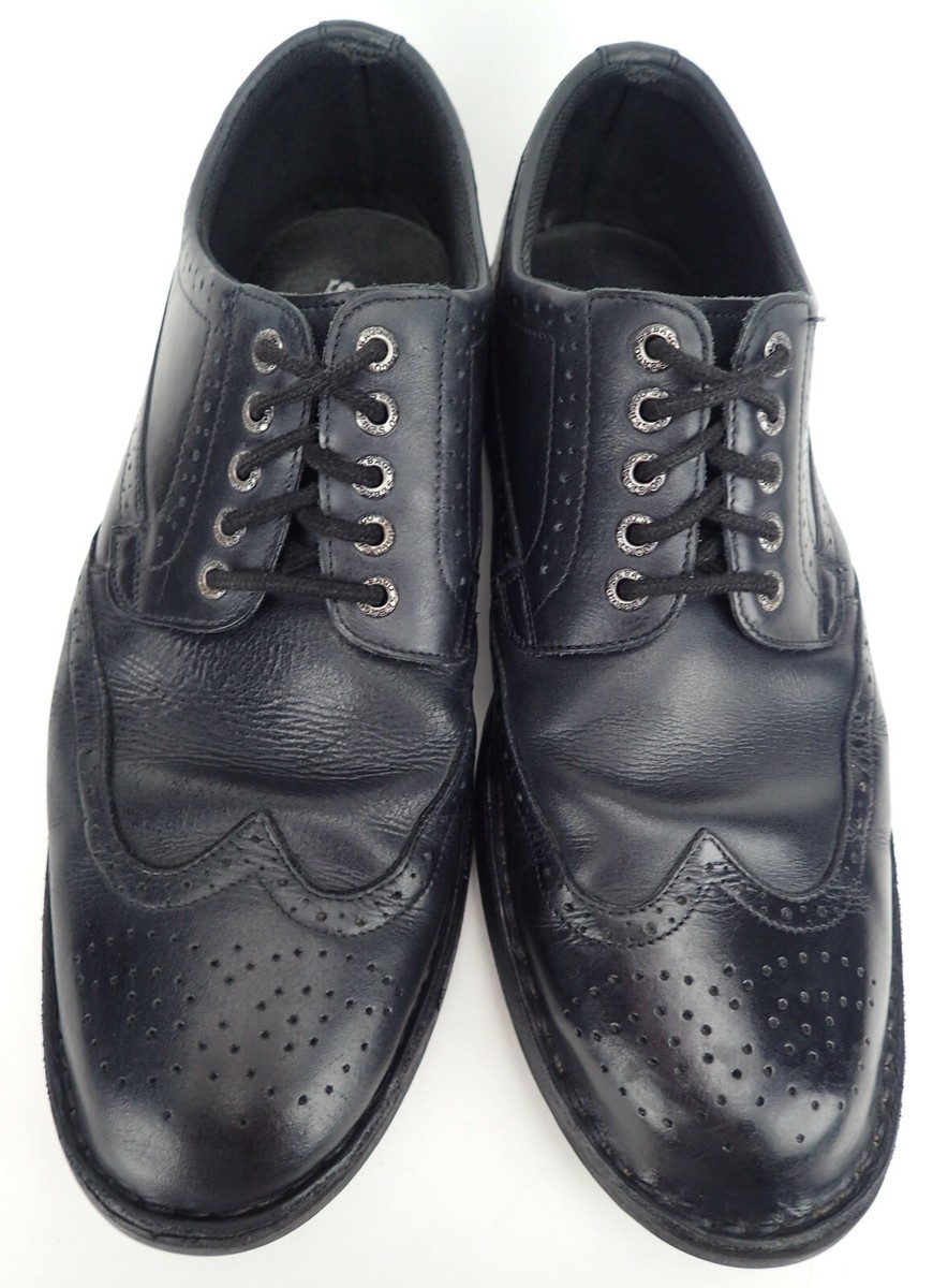 Sebago Wingtip Oxfords Mens 11 Black Leather Lug Sole Shoes Sebago Metcalf Wing Tip Oxford Derby Black Leather Men main image 3
