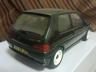 Peugeot 106 Rallye Phase 2 Noire - Modèle Réduit 1/18 OttoMobile - Boîte D'origine