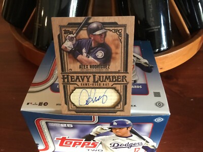 2025 Topps Series 2 Heavy Lumber Auto Relic Alex Rodriguez SS