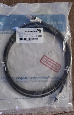 Brand-Rex 2m Giga Plus UTP HF Blade schwarz überlegene Leistung Cat.5e Patchkabel