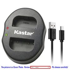 Kastar Battery Dual USB Charger for Canon NB-2L CB-2LW & Canon MD160 MD205 MD215