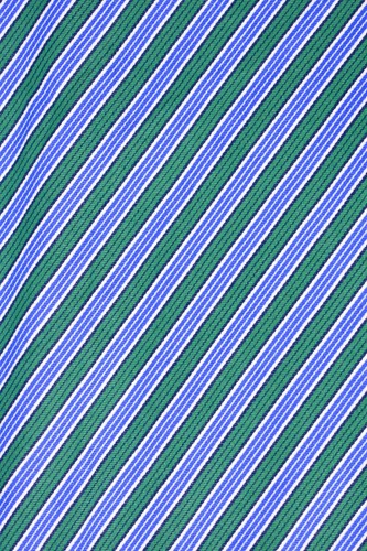 Tommy Hilfiger Green/Blue Diagonal Striped Spread Collar Dress Shirt Sz: Medium - Picture 4 of 7