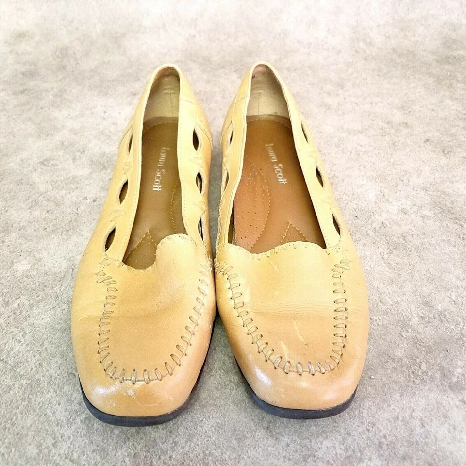 Mocasines sin cordones Laura Scott para mujer Eldon talla 7,5 marrón Foto 2 de 4