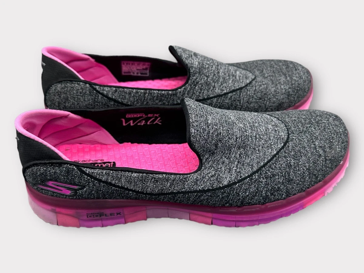 Skechers Performance GoFlex Walk trainers Black Pink Goga mat
