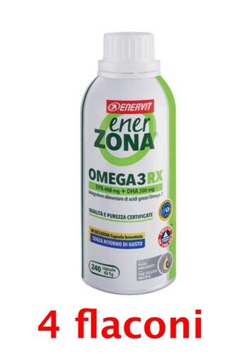 ENERVIT Enerzona Omega 3 240 cpsx1g scad. 2023 4 flaconi | eBay