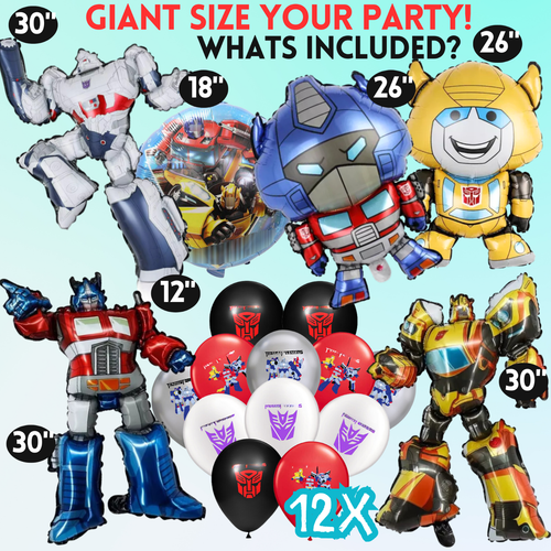 Transformers balloon birthday party supplies favor centerpiece decoration event - 第 38/48 張圖片