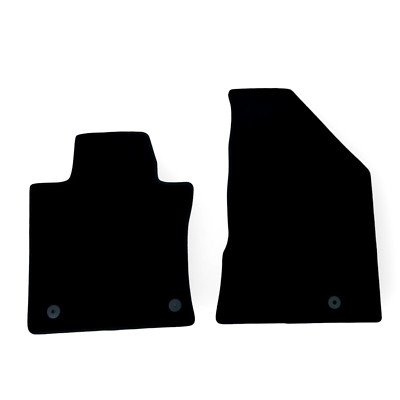 Front Car Floor Mats For SsangYong Korando Waterproof Velour Carpet Liners 2pcs