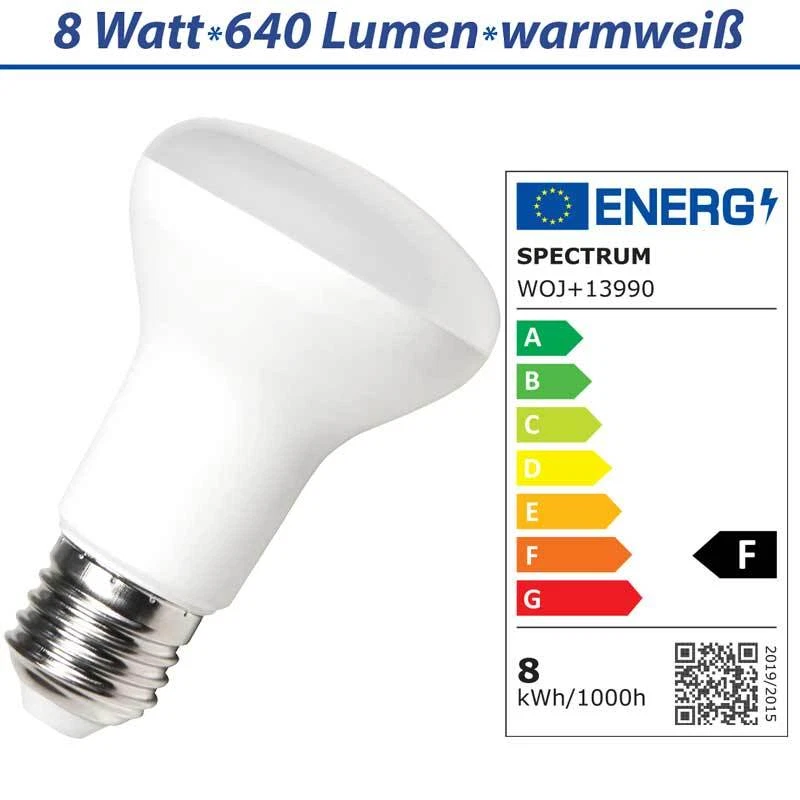 5x 10x 20x Set E27 LED Strahler Reflektor Lampe 8W warmweiß neutralweiß kaltweiß - Bild 2 von 4