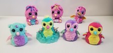Hatchimals Electronic Toy Lot Of 7 Figures Animals Spin Master All Working Plush