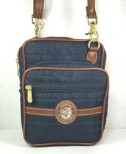 Sherpa's Pet Trading Company Small Blue Nylon Multipocket Shoulder Bag