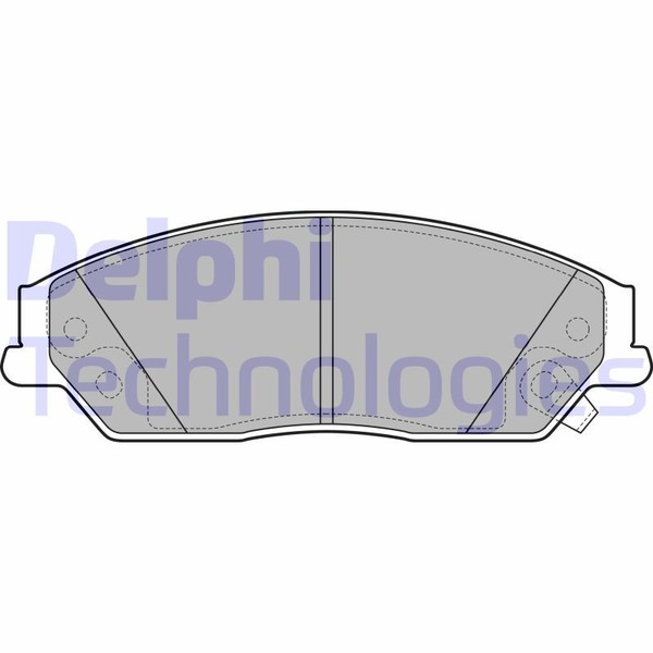 Delphi LP2714 Bremsbelagsatz, Scheibenbremse-image