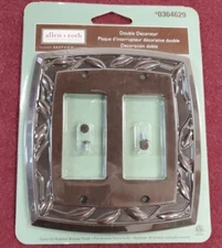 Light Switch Cover 2 Gang Allen + Roth # 0364629 Dark Oil Rubbed Bronze 