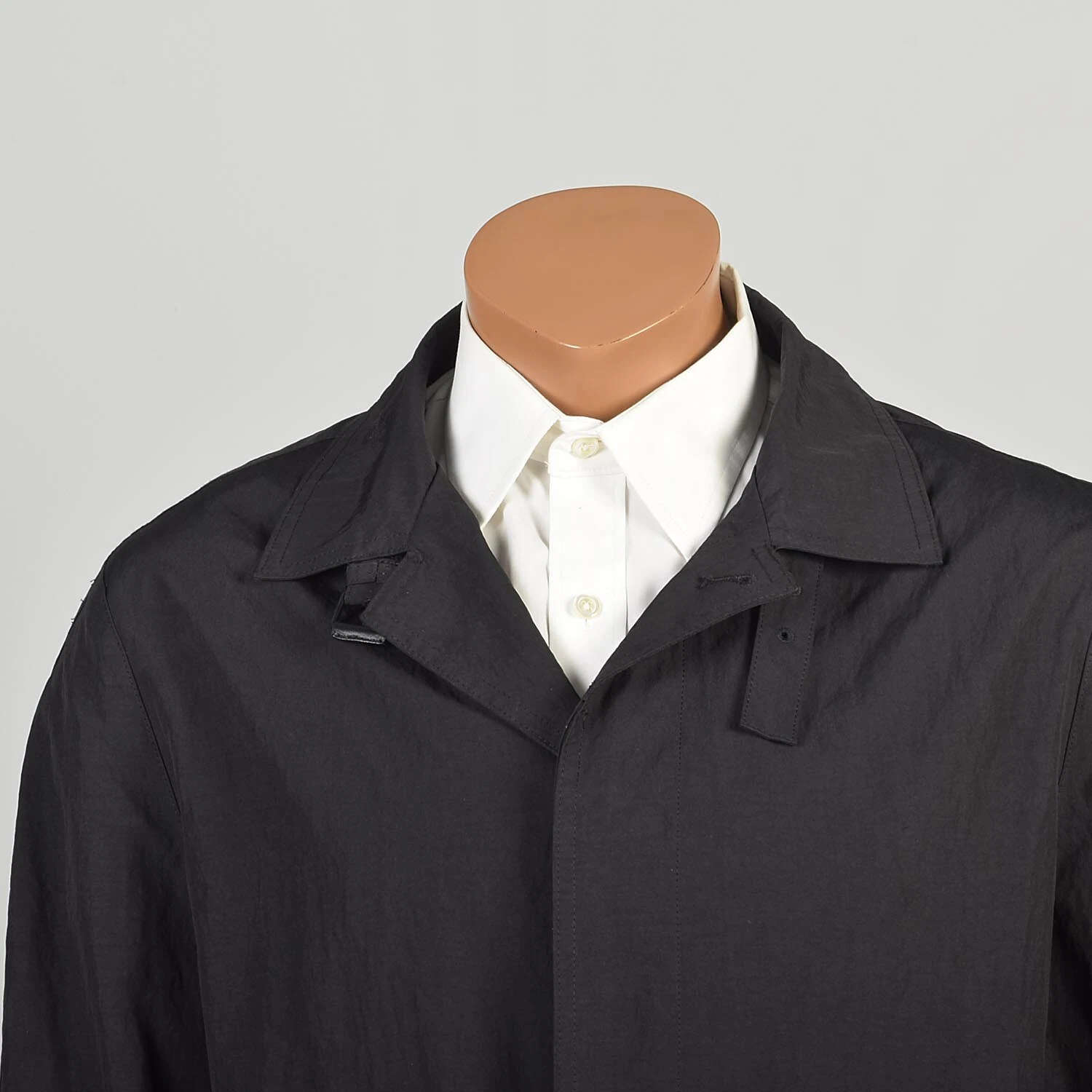 john-varvatos 2000s trench coat designer grunge nylon fall autumn jacket