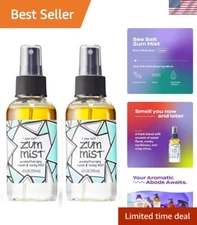 Indulge in Sea Salt Scented Zum Mist - 4oz Body & Room Spray Duo, Natural Bliss