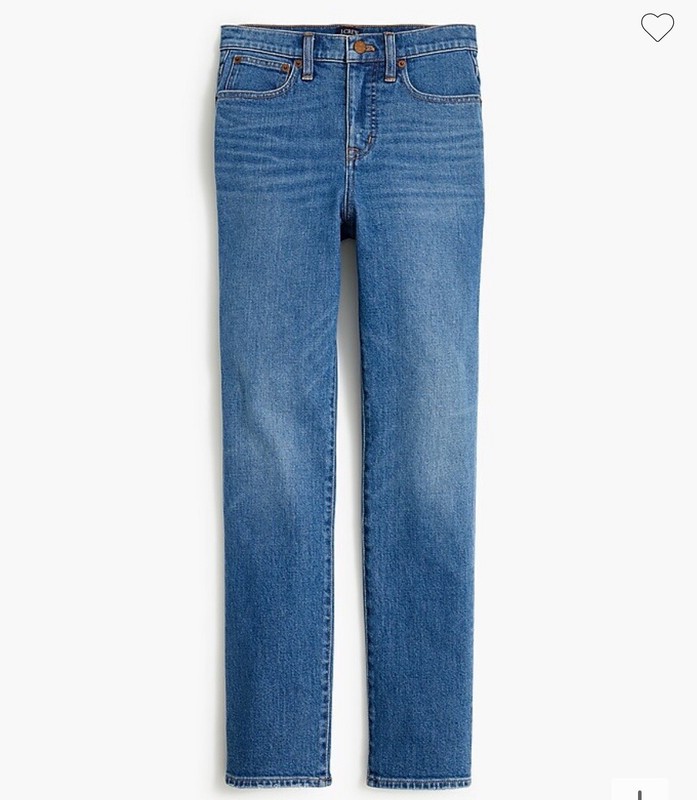 NWT J.Crew Essential straight jean in all-day stretch Size 28