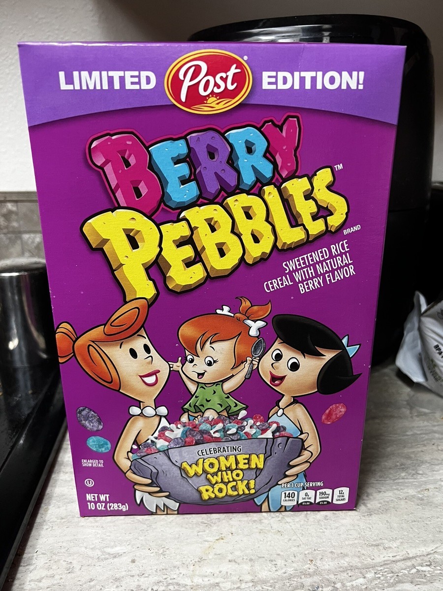 Post Berry Pebbles Limited Edition Cereal 10oz Women Who Rock | eBay