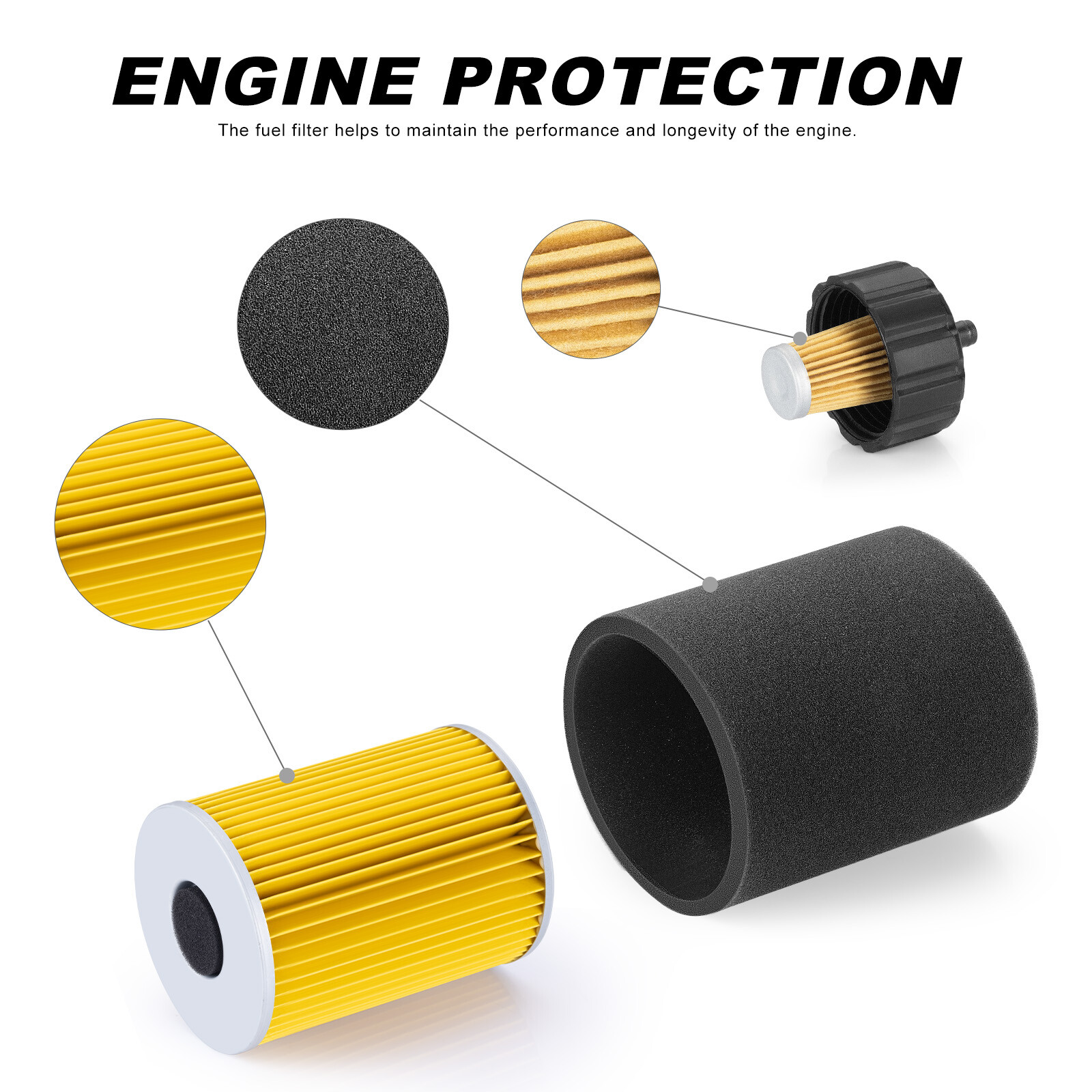Air Pre Filter Tune Up Kit For Yamaha G2 G5 G8 G9 G11 Golf Cart J38-14450-00-00