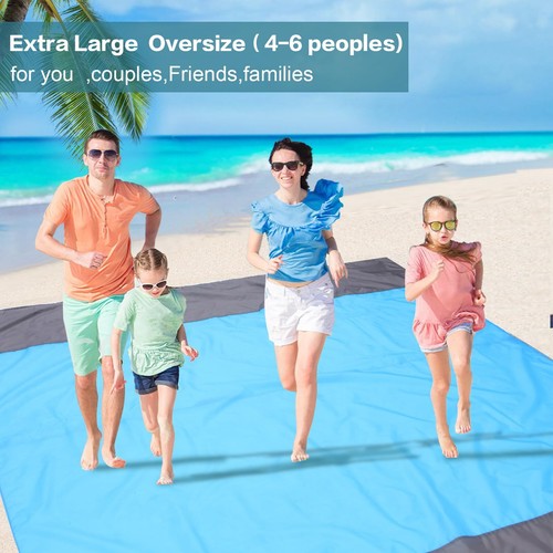 Large Beach Blanket Sand Free Water Resistant for Beach Picnic Concert - Picture 4 of 5