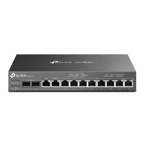 TP-Link ER7212PC Omada 3-in-1 Gbit Multi-WAN VPN-Router+PoE-Switch+Controller