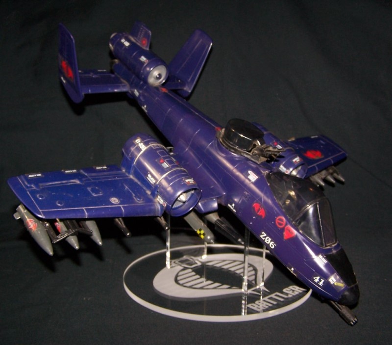 acrylic display stand for Cobra Rattler diving attack mode w/ GI