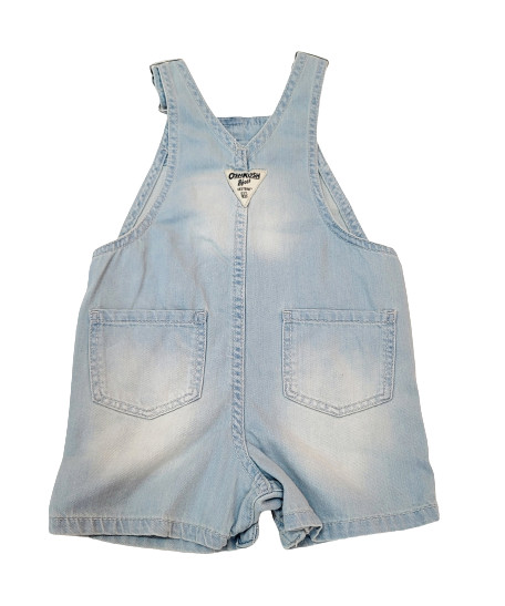 Oshkosh Baby Girl Overall Lace Blue Jean Denim