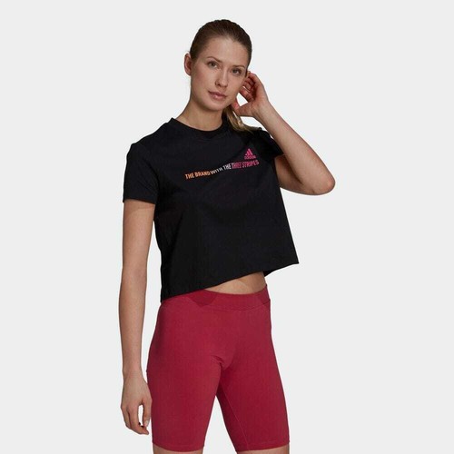 ADIDAS T-SHIRT DONNA art. GM5576 mod. W FAV Q2 CRO TEE | eBay