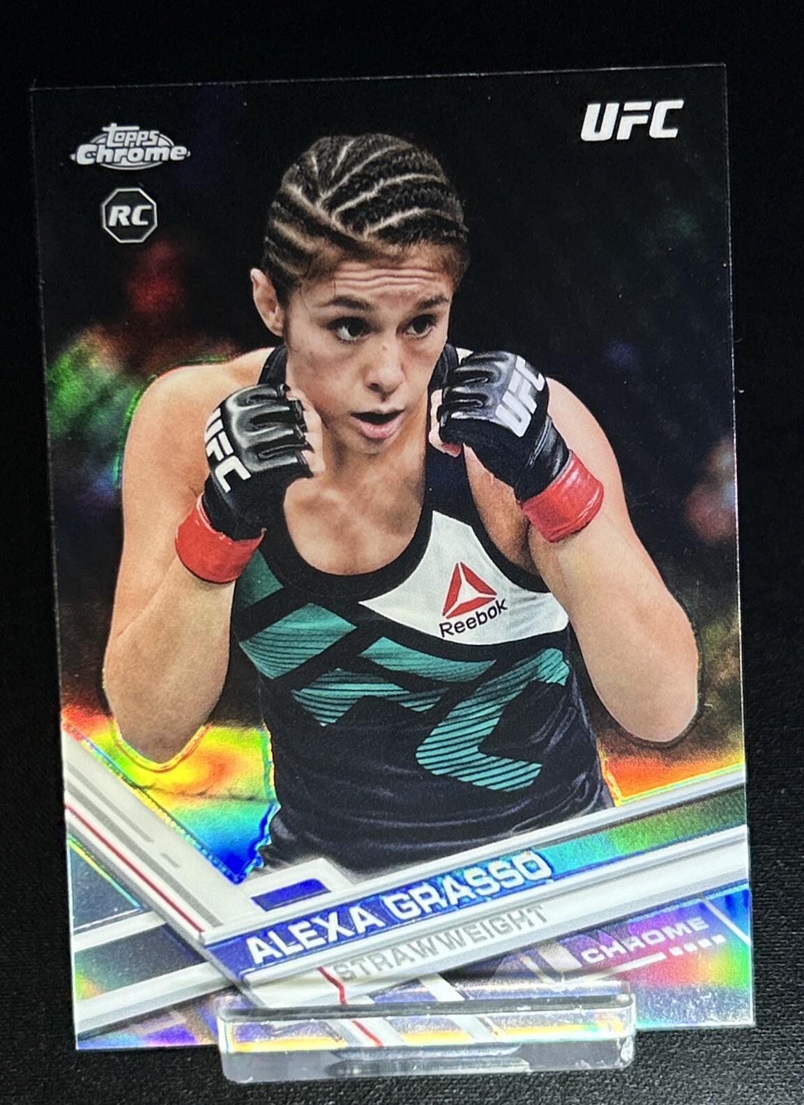 2017 Alexa Grasso ROOKIE UFC Tops Chrome REFACTOR PARRALEL SP
