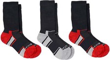 Fruit of the Loom Boy's Breathable Cooling Nylon 3 Pack Crew Socks, Medium Shoe