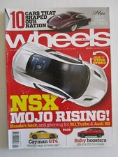 WHEELS CAR MAGAZINE May 2015 - HONDA NSX HYPER HYBRID  MOJO RISING !