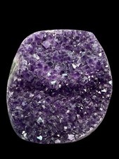 géode améthyste Uruguay Bord Poli 1,550kg AA+ 12,5 X 11,5 Cm Super Qualité