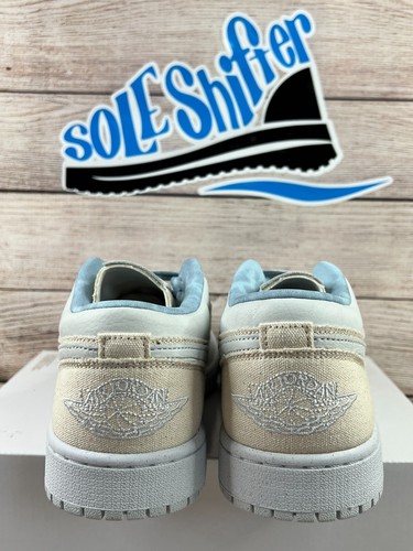 NIKE AIR JORDAN 1 LOW SE *WOMEN* SAIL/CANVAS DQ4151-500 SIZE 10 NIB NO LID - Imagen 4 de 7