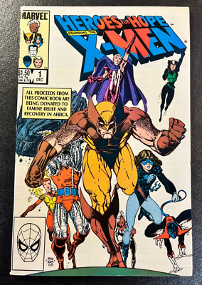 HEROES FOR HIRE X MEN 1 ART ADAMS Cover PROMO African Relief Wolverine 1985