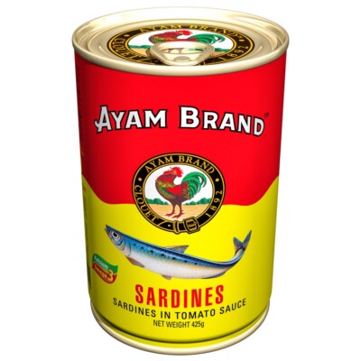 Super DEAL Sardines Ayam Brand 425g Sandwich Free Shipping Worldwide