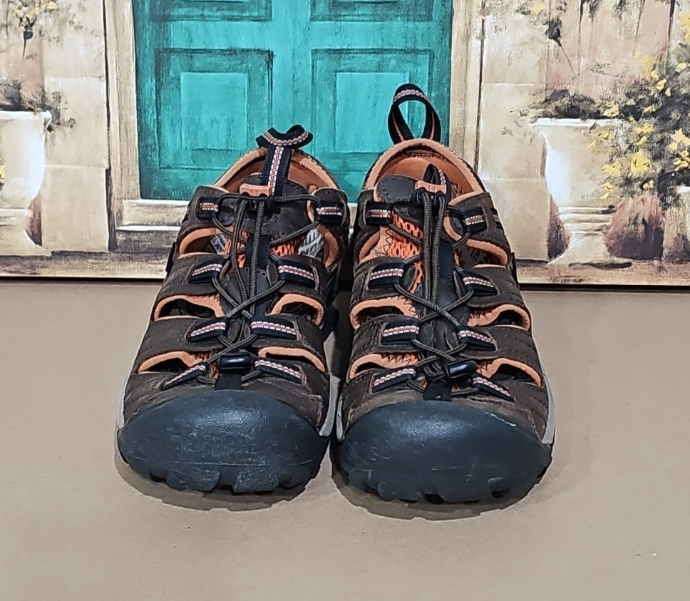 Sandali da trekking KEEN uomo taglia 7 5 Arroyo II (2) nero oliva marrone 1008419