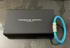 Genuine Porsche Design Fusion Bracelet Steel Turquoise Made in Germany 21.5 CM