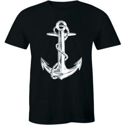 Nautical Ship Anchor Sailor Diver Sailing Boat Outdoors Water Tee Men's T-Shirt