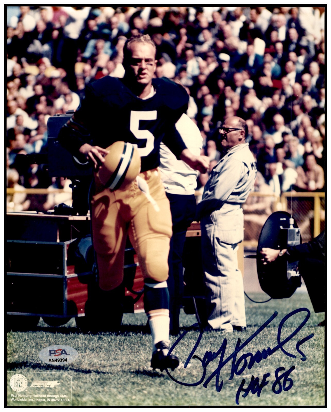 Paul Hornung Autographed Signed Green Bay Packers #5 8x10 Photo PSA/DNA 