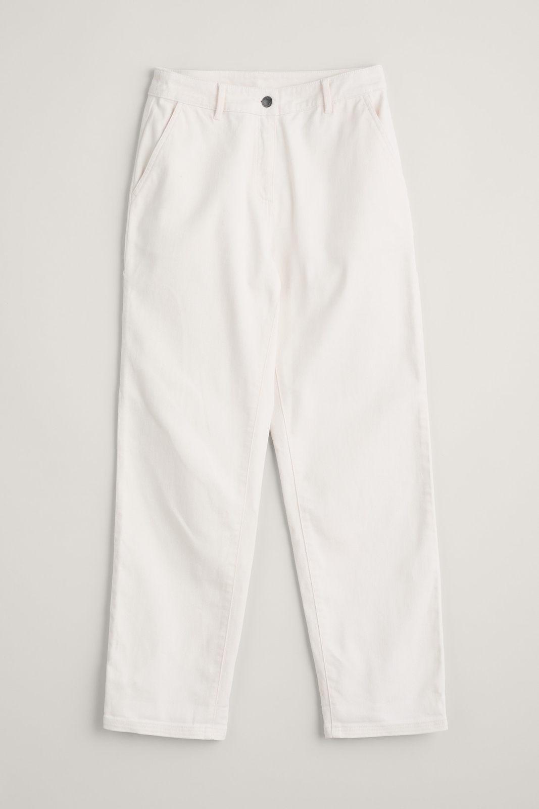 Seasalt Women's Trousers white Cliff Picnic Trousers Petite Chalk