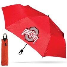 Mini Compact Storm Umbrella - Ohio State University Buckeyes Logo 42” Coverag...