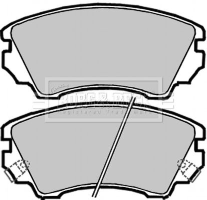 Borg & Beck BBP2047 Brake Pad Set For Disc Brake Front Fits Opel Saab Vauxhall