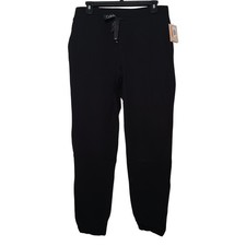 NWT Calvin Klein Black French Terry Jogger Pants Sweatpants S Recycled Material